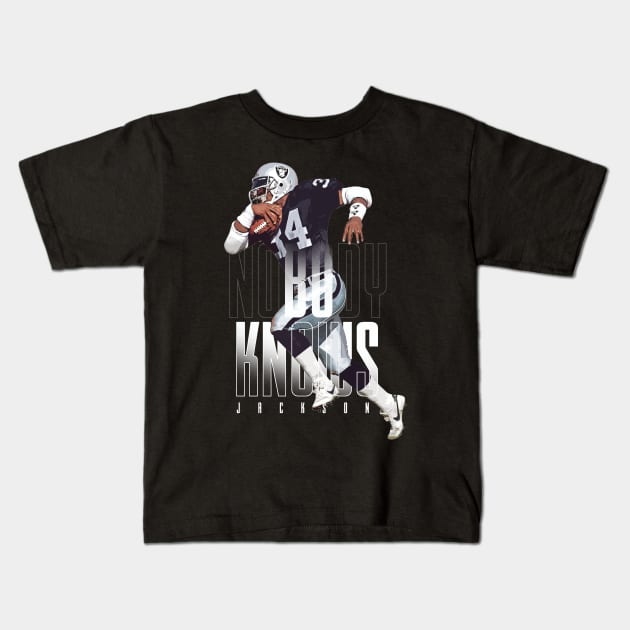 Bo Jackson Kids T-Shirt by Juantamad